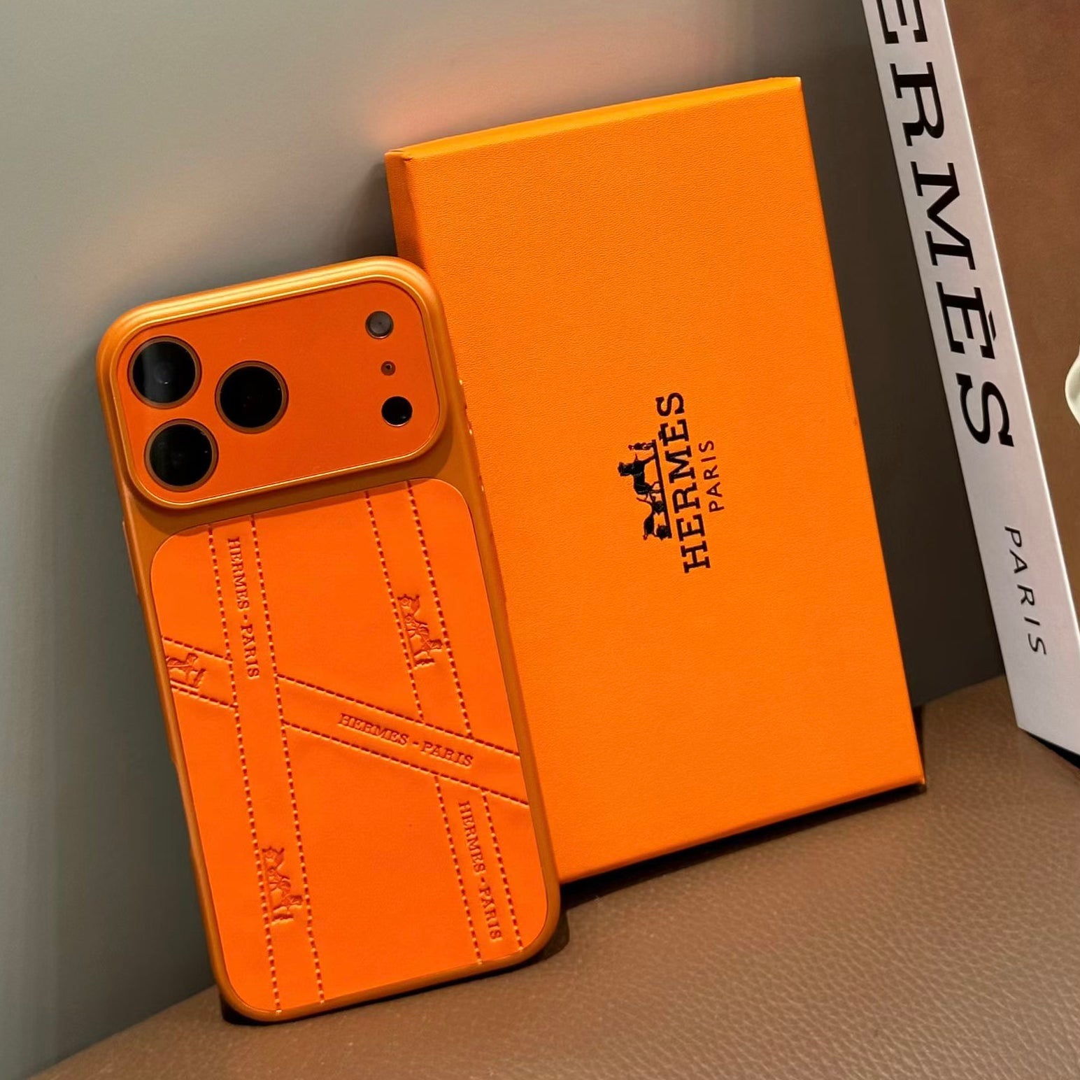 Orange Full Design Phone Case For iPhone