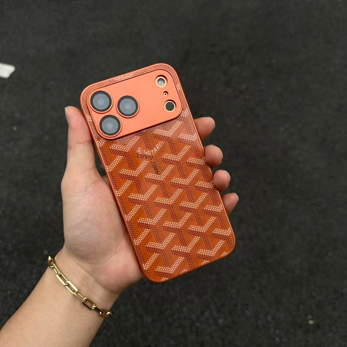 G-Y Luxury Geometric Monogram iPhone Case
