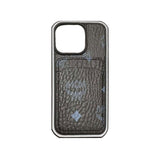 MCM iPhone Case With Card Holder  Yellow-MCK240603