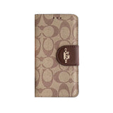 Classic iPhone Case Leather Flip Case with Card Holder Black