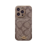 Classic iPhone Case With Card Holder Black -KB241651