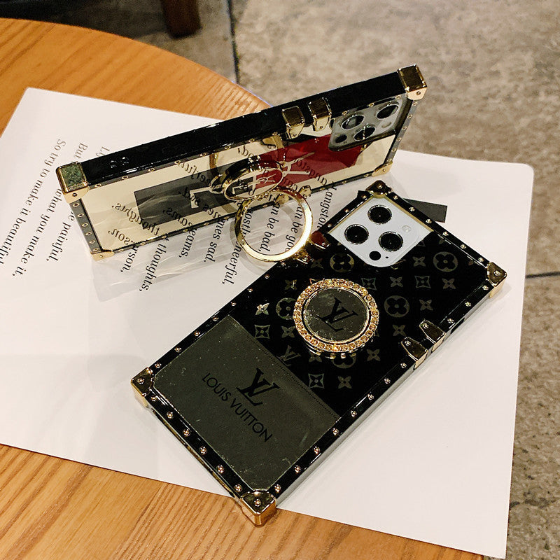 Rhinestone Square Phone Case For iPhone