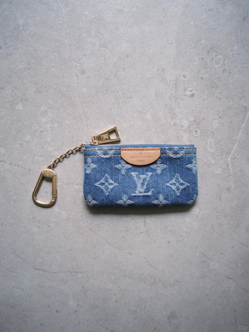 Luxury Denim Embellished Capucines Mini Bag