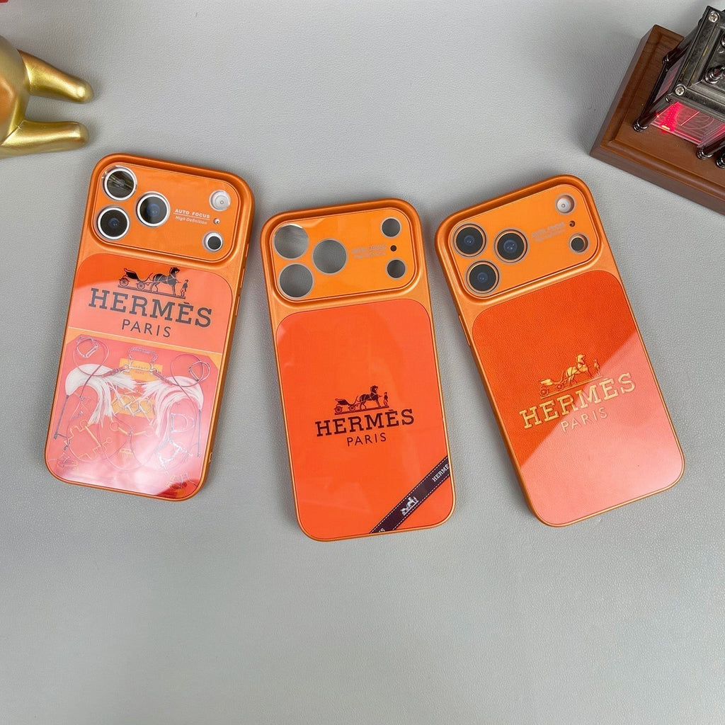 H Luxury Orange Series iPhone Case