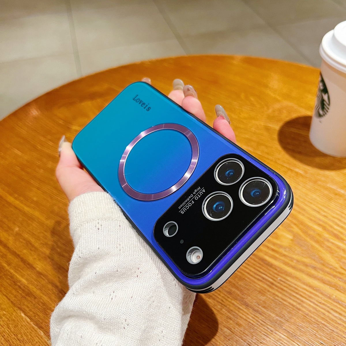 MagSafe Magnetic Gradient Phone Case with Lens Protection