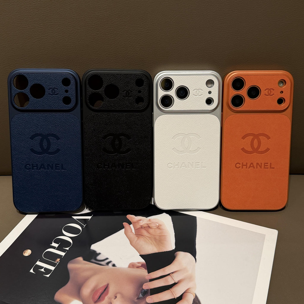 Luxury Embossed Leather Protective iPhone Case