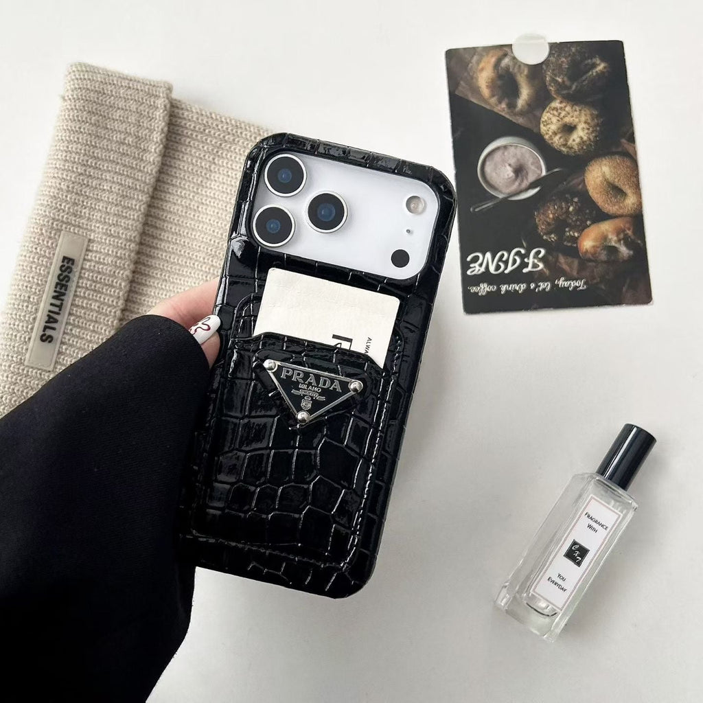 Colorful Card Holder Phone Case For iPhone