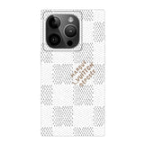 Luxury Black & White Sqaure iPhone Case