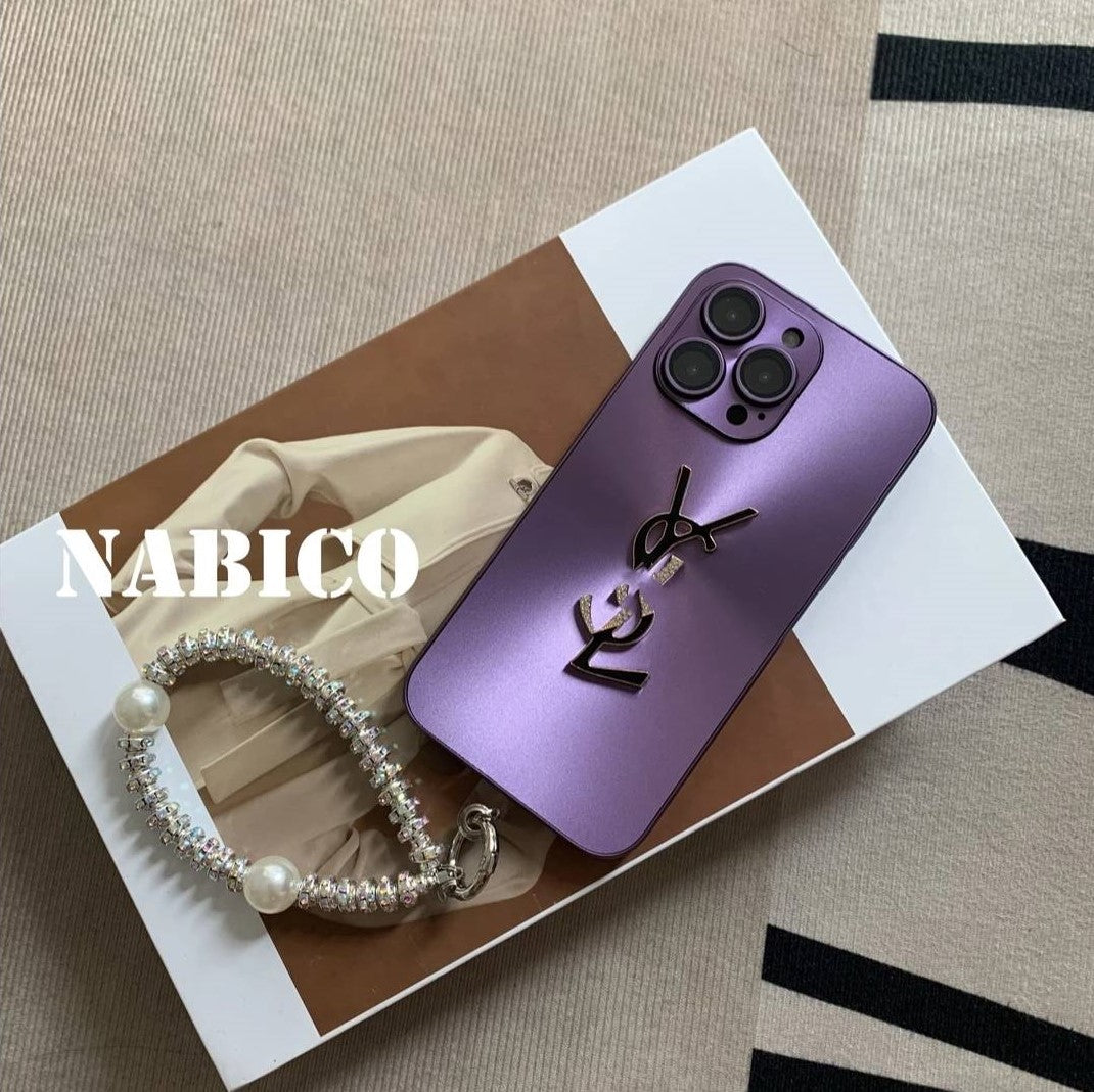 Elegant Letter Shine x Mono iPhone Case With Chain
