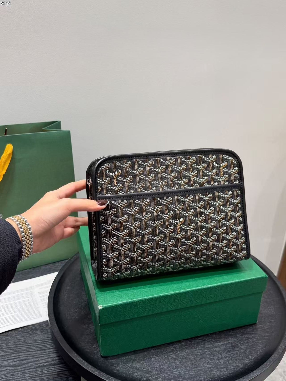Essential clutch bag for men