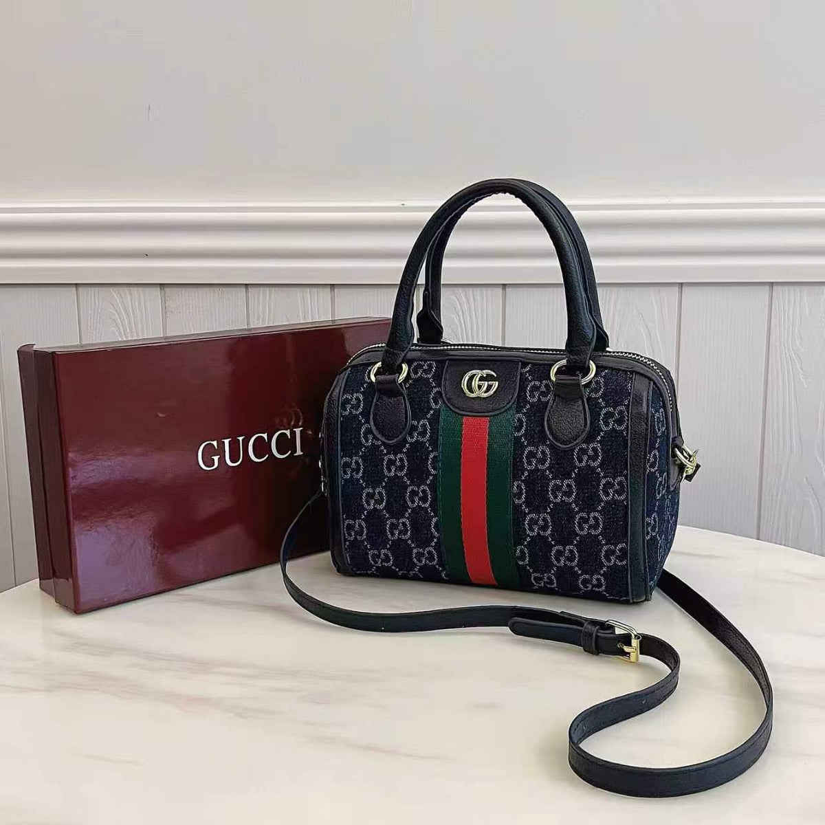 Classic Monogram Top Handle Bag | Structured Shoulder & Crossbody Bag