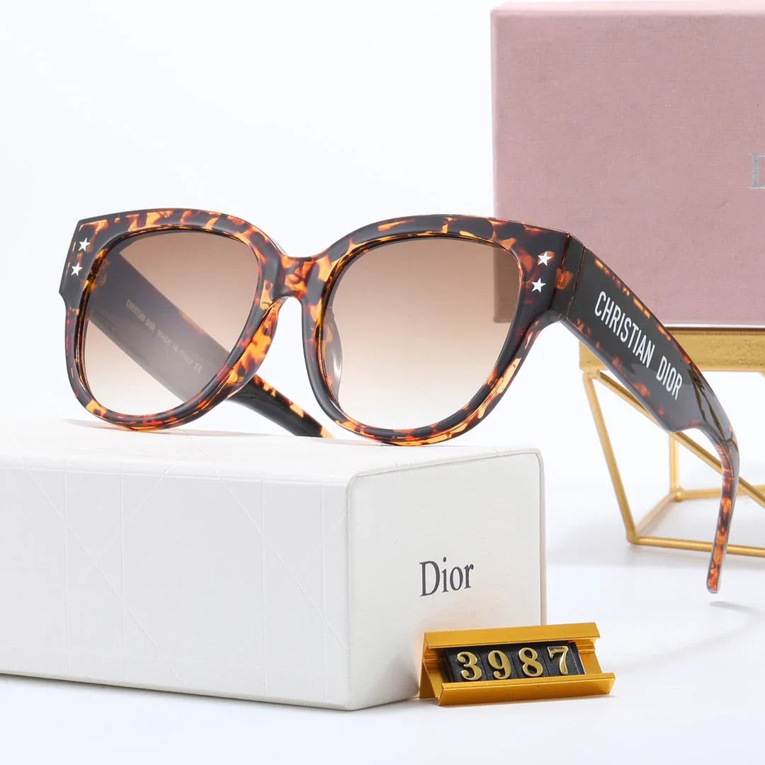 Fashionable Semi-circular Color Matching Sunglasses 3987