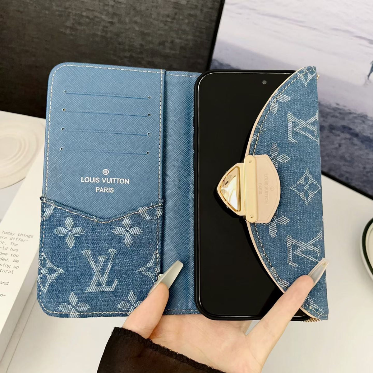 New Wallet Design Phone Cover For iPhone