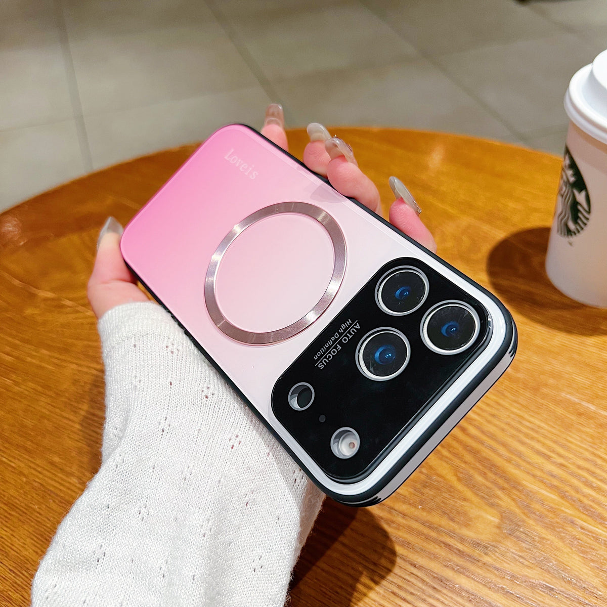 MagSafe Magnetic Gradient Phone Case with Lens Protection