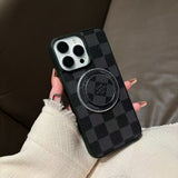Fashion Grid MagSafe Phone Case For iPhone