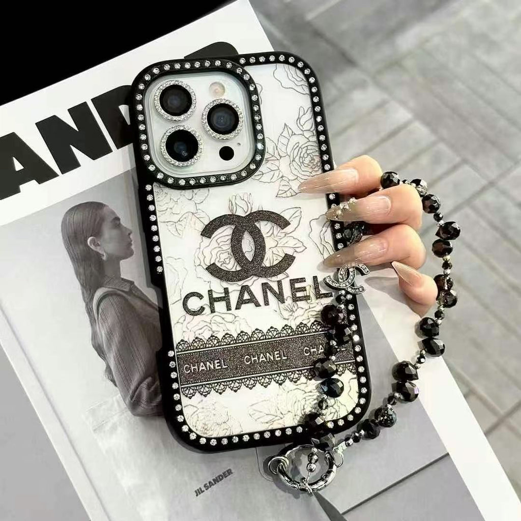Black Drill Style Phone Case For iPhone
