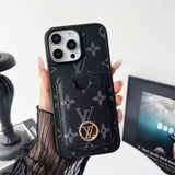 Letter Card Holder Phone Case For iPhone