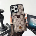 Fashion Card Holder Phone Case For iPhone