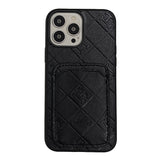 H Leather Card Holder iPhone Case