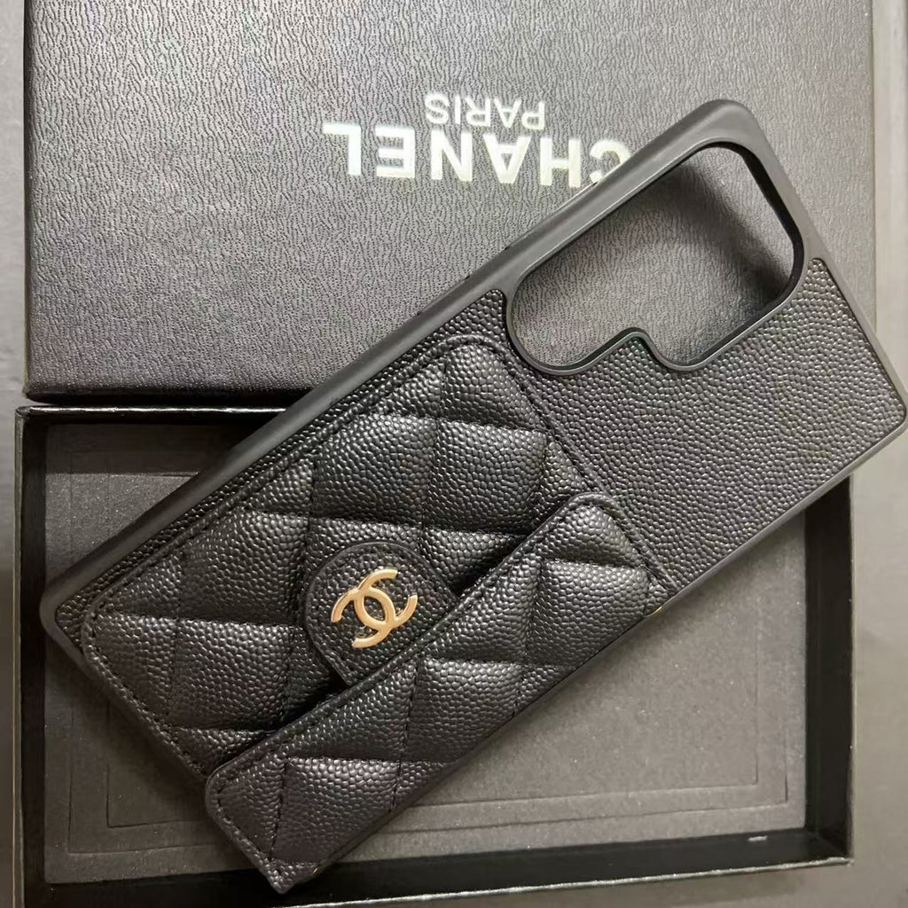 Black Card Holder Galaxy Case For Samsung