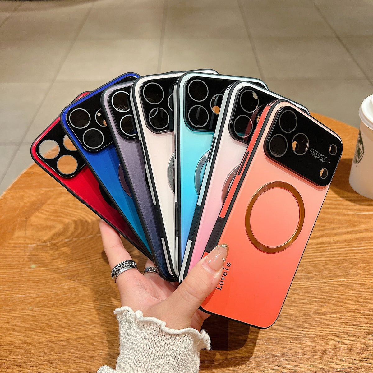 MagSafe Magnetic Gradient Phone Case with Lens Protection