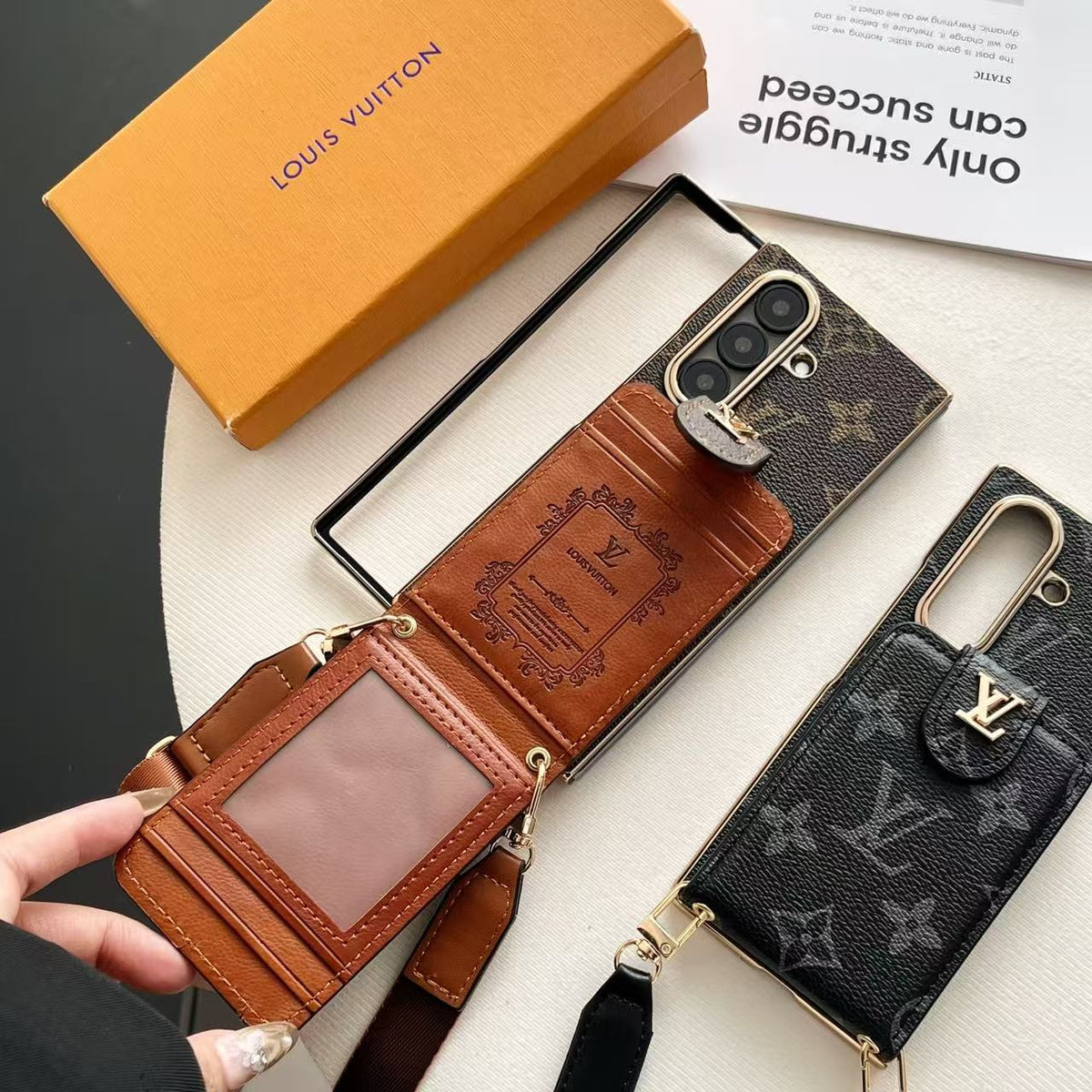 Classic Wallet Strap Galaxy Z Case For Samsung