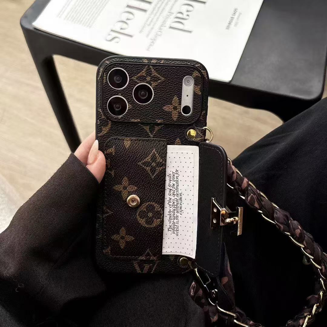 Brown Card Phone Case For iPhone