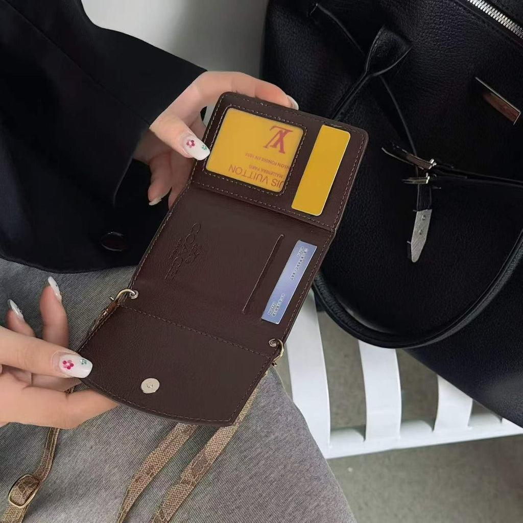 Fashion Shoulder Chain Card Wallet