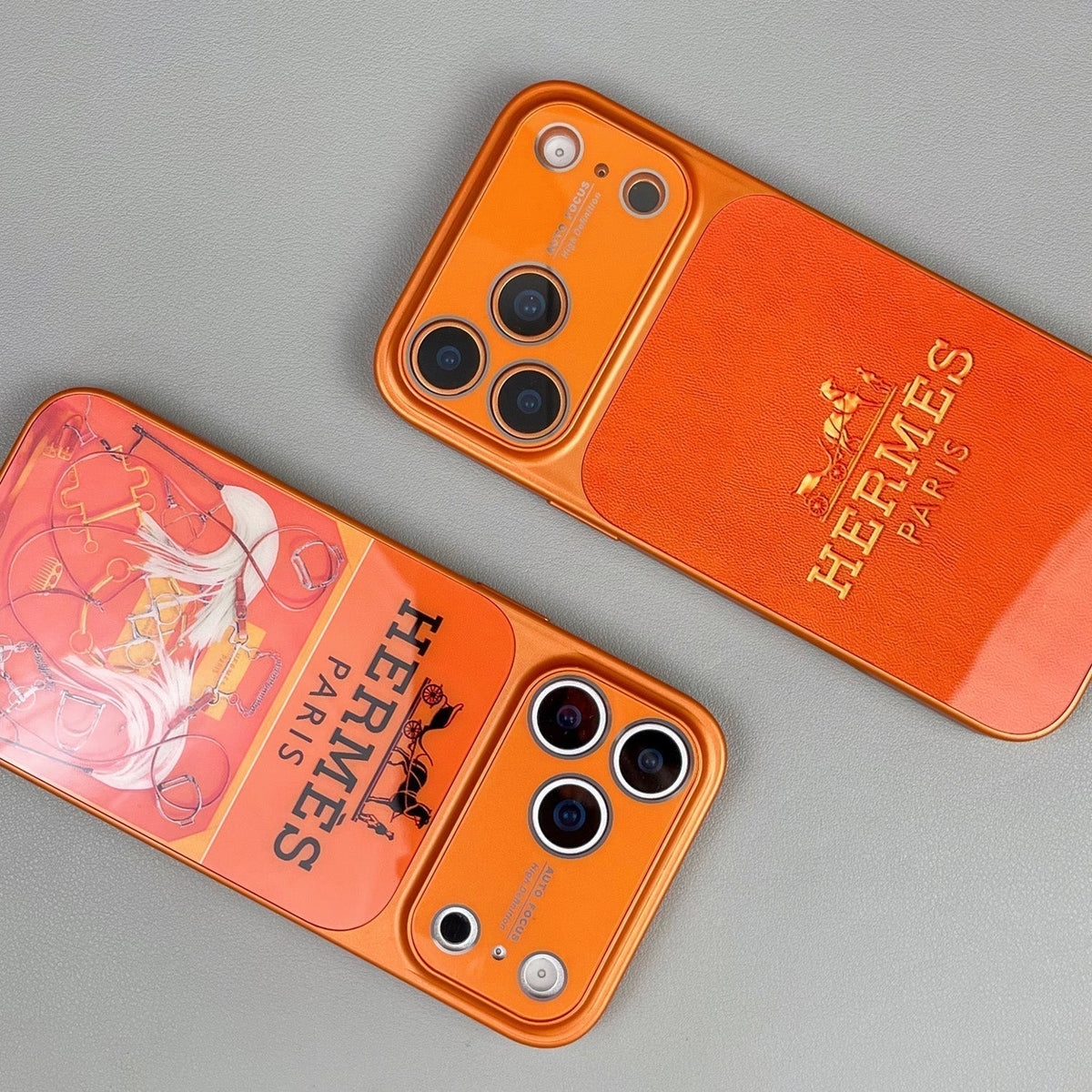 H Luxury Orange Series iPhone Case