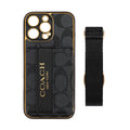 Luxury Advanced Leather iPhone Case with Card Holder & Strap-G