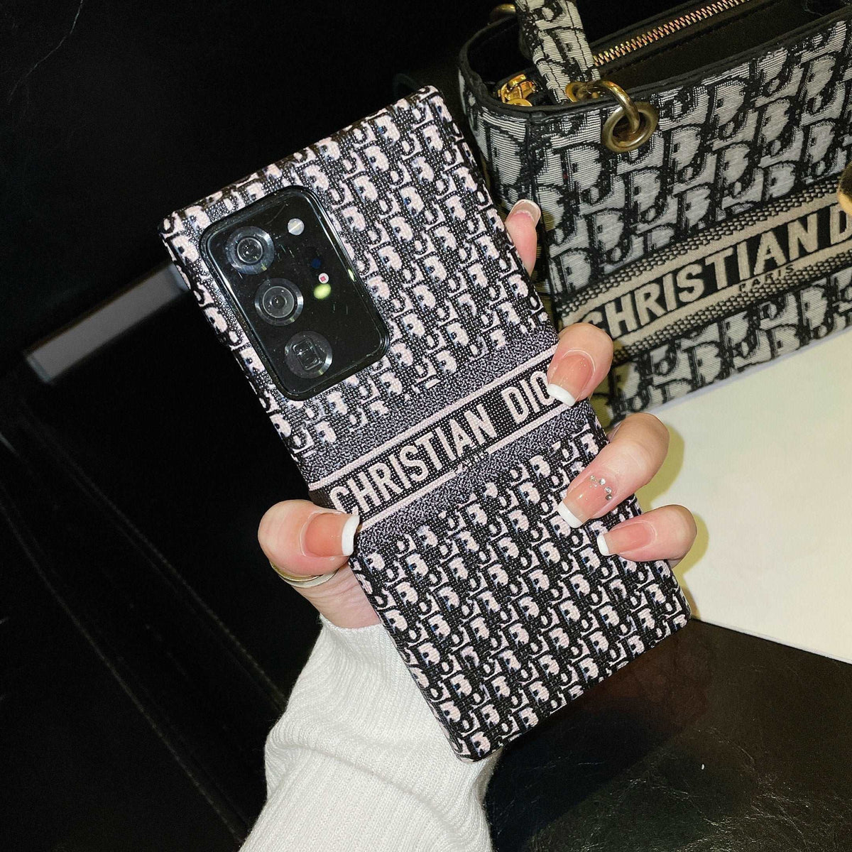 Black Printed Galaxy Case For Samsung