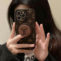 Brown Holder MagSafe Phone Case For iPhone