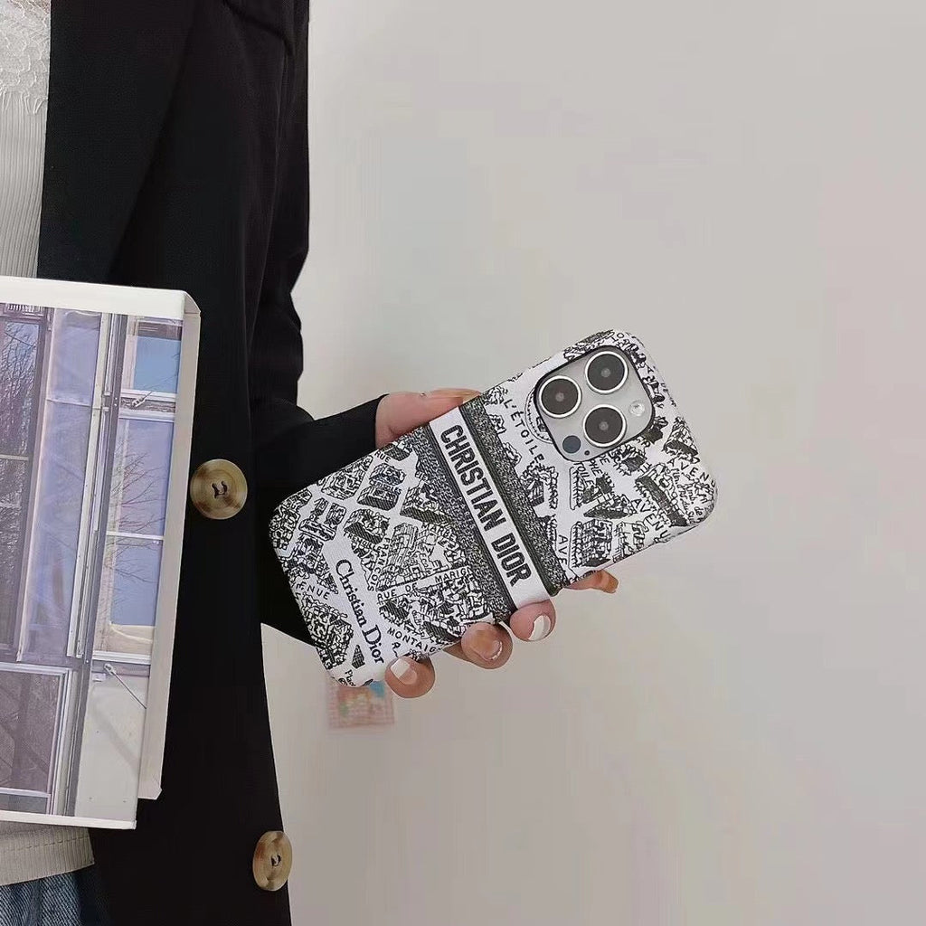 Black Flower Phone Case For iPhone