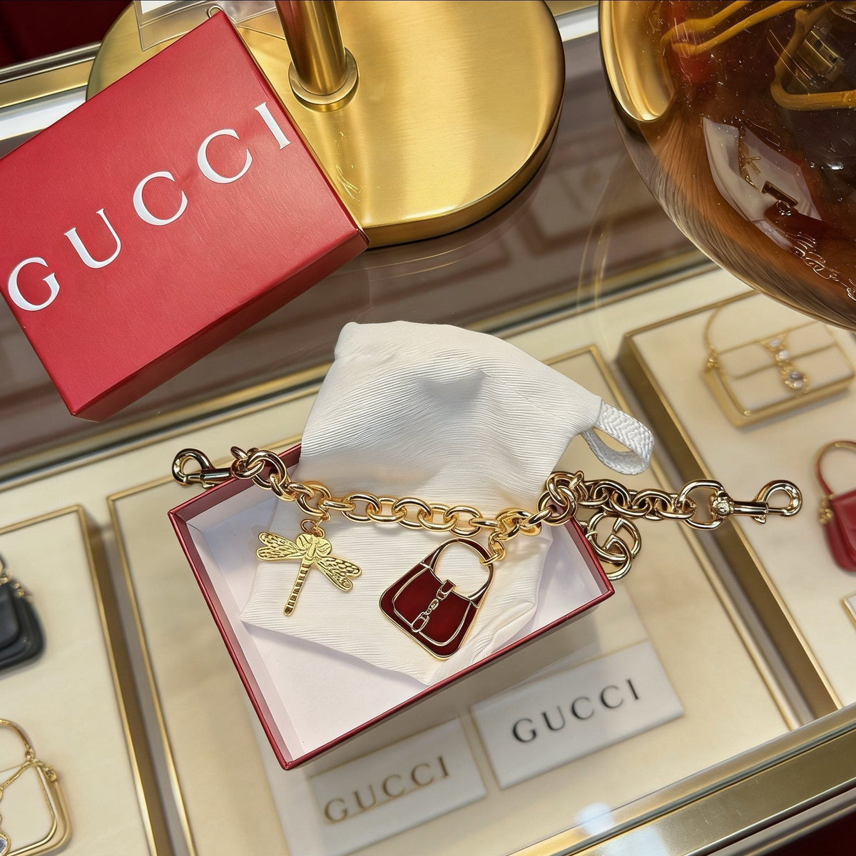 Red Bag Cool Keychain Pendant
