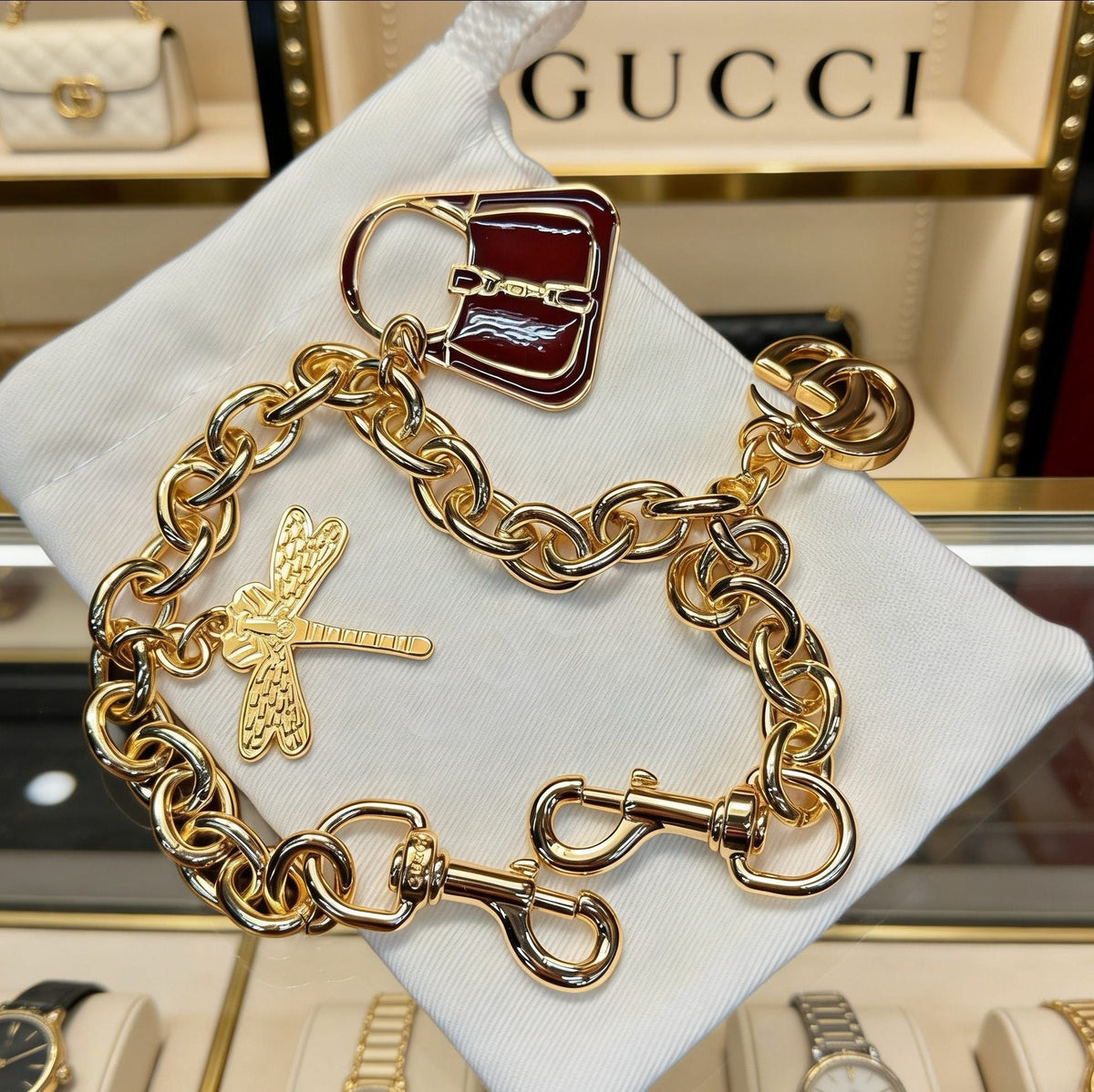 Red Bag Cool Keychain Pendant