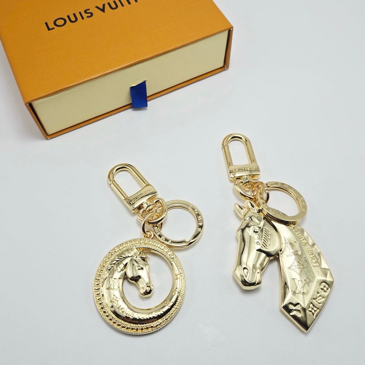 Gold Horse Pendant Keychain