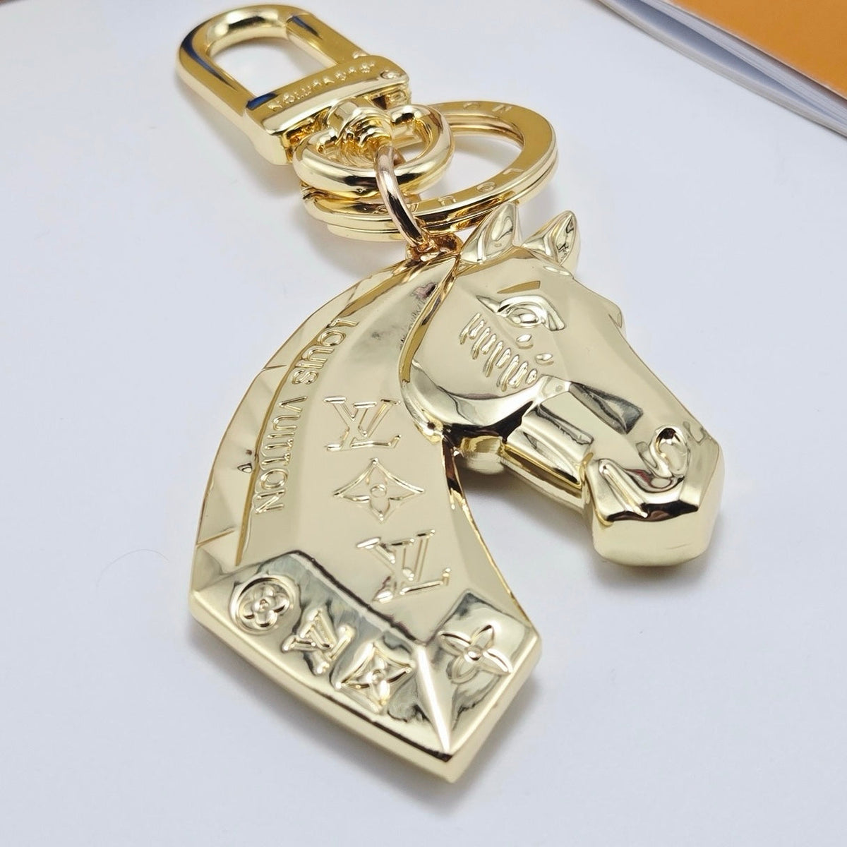 Gold Horse Pendant Keychain
