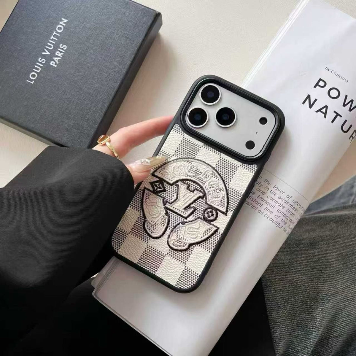 Embroidery Style Phone Case For iPhone