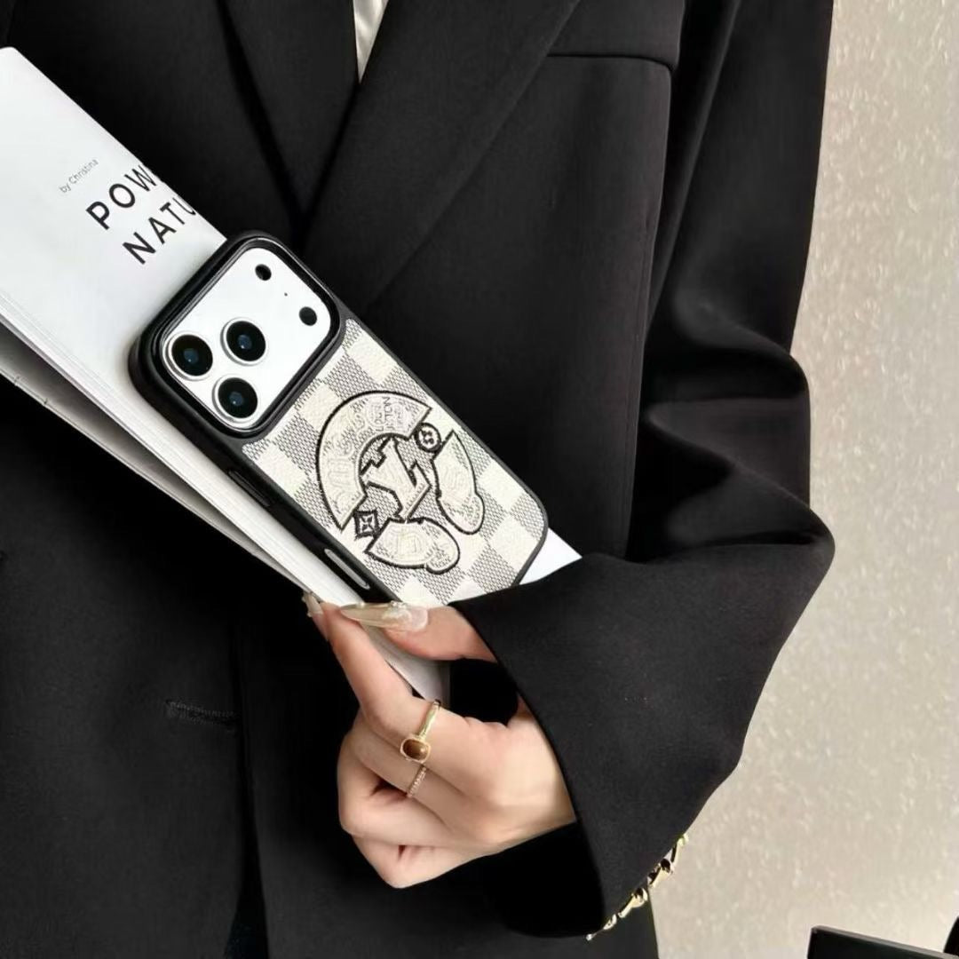 Embroidery Style Phone Case For iPhone