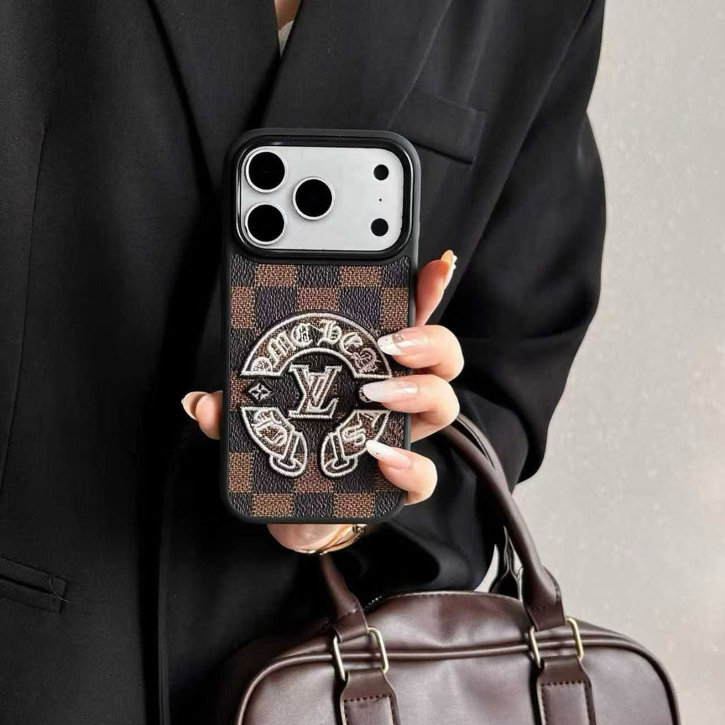 Embroidery Style Phone Case For iPhone