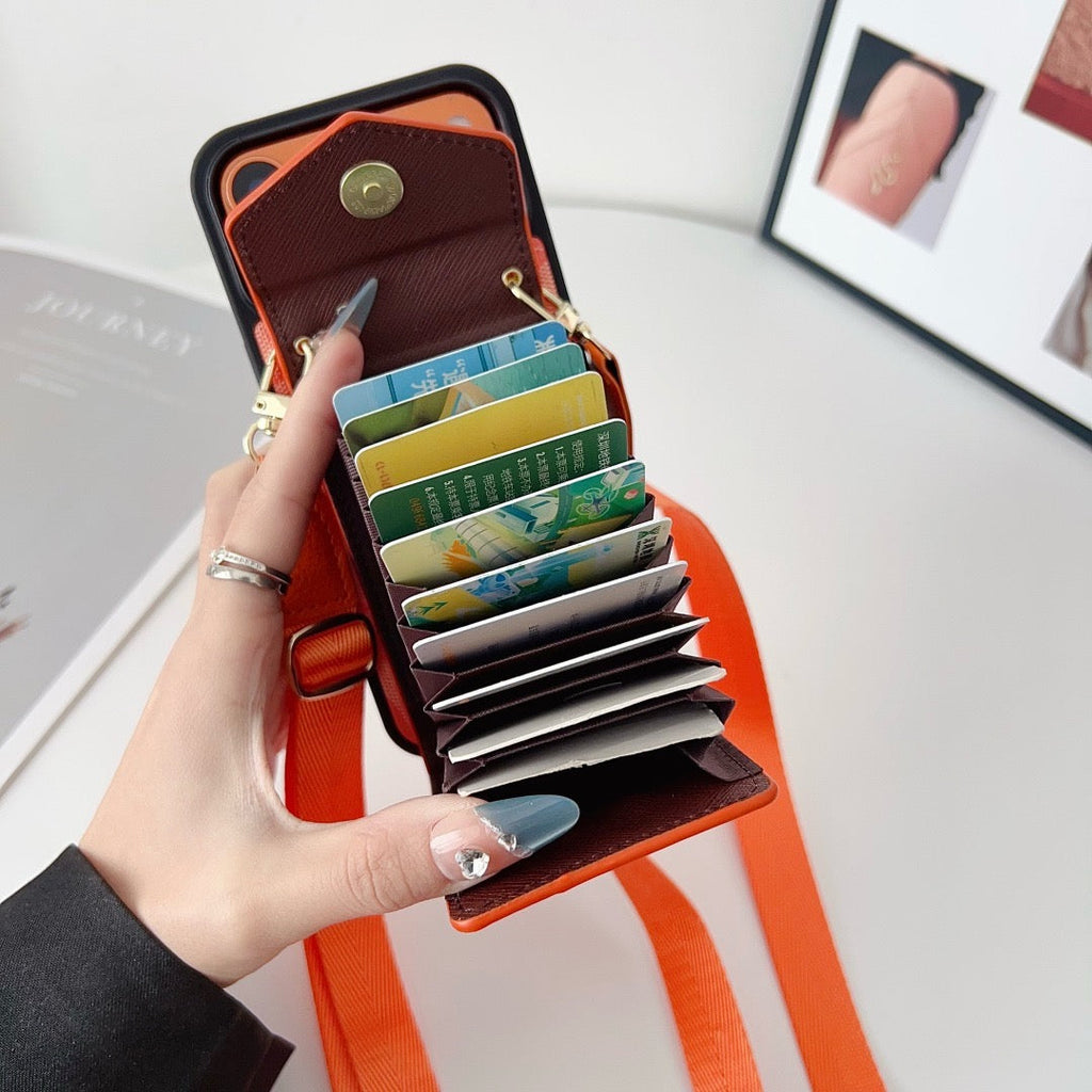 Cute Texture Wallet Phone Case For iPhone