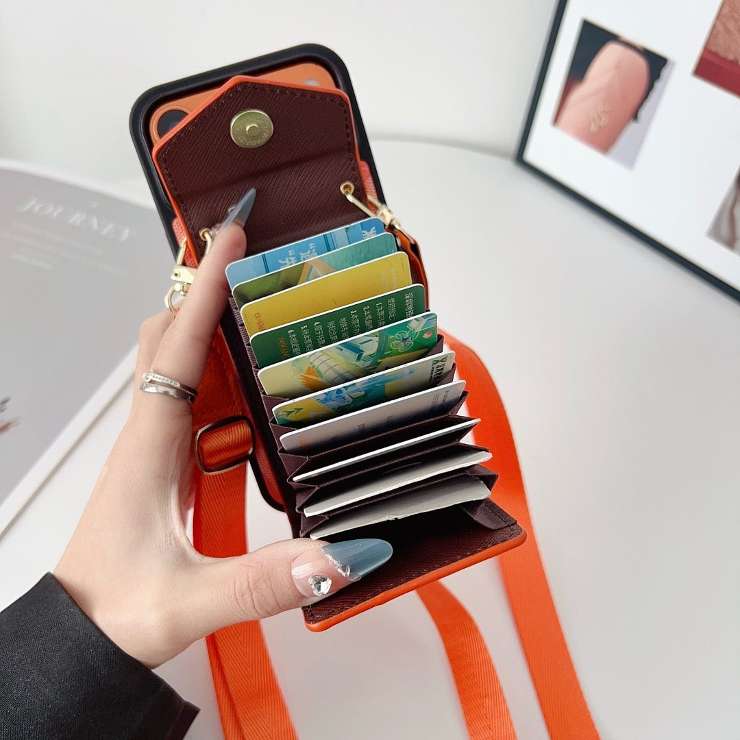 Cute Texture Wallet Phone Case For iPhone