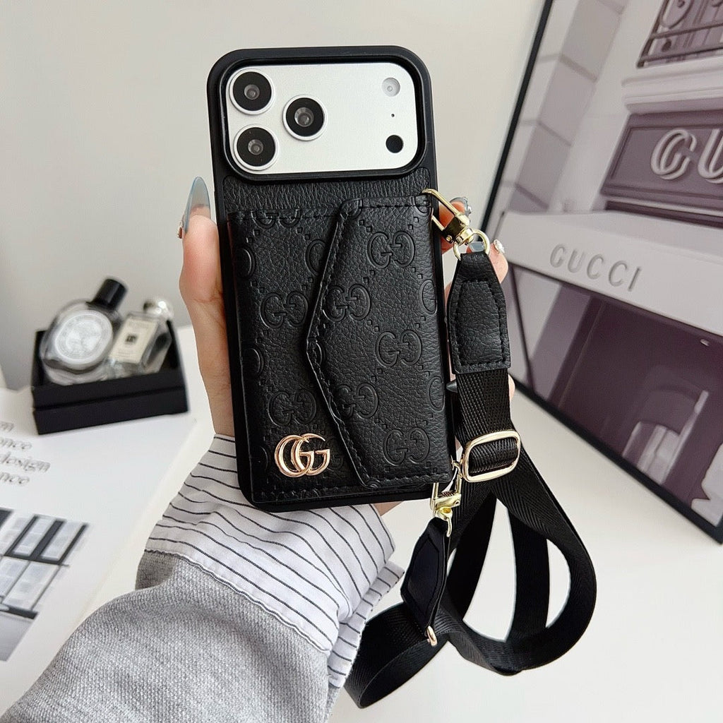 Leather Card Cover Phone Case For iPhone
