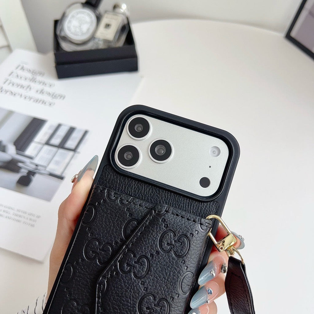 Leather Card Cover Phone Case For iPhone