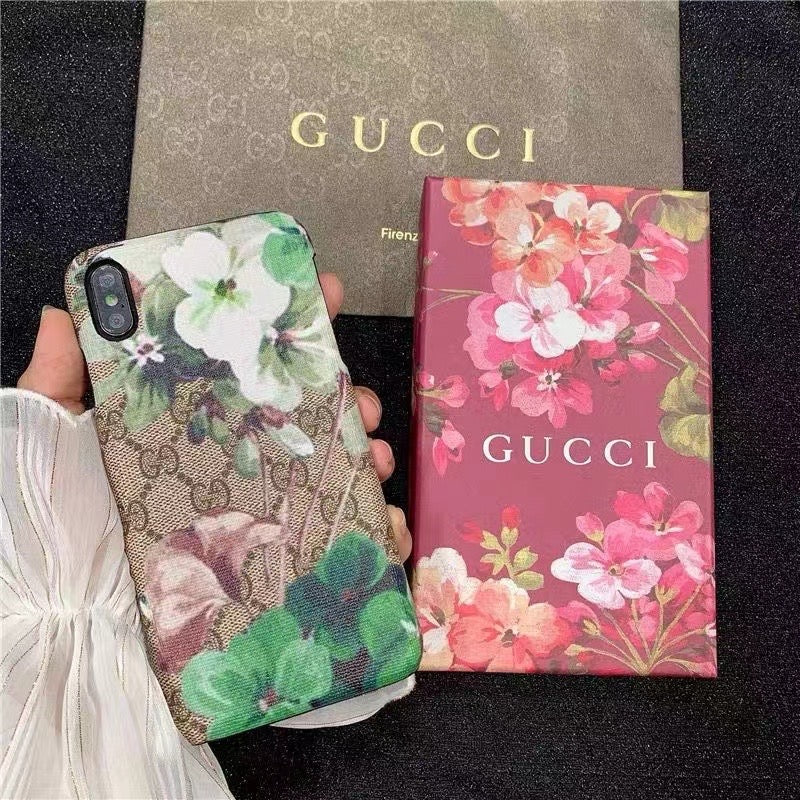 Flower Leather Phone Case For Samsung