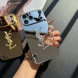 Mirror Yes Girl Glitter Phone Case