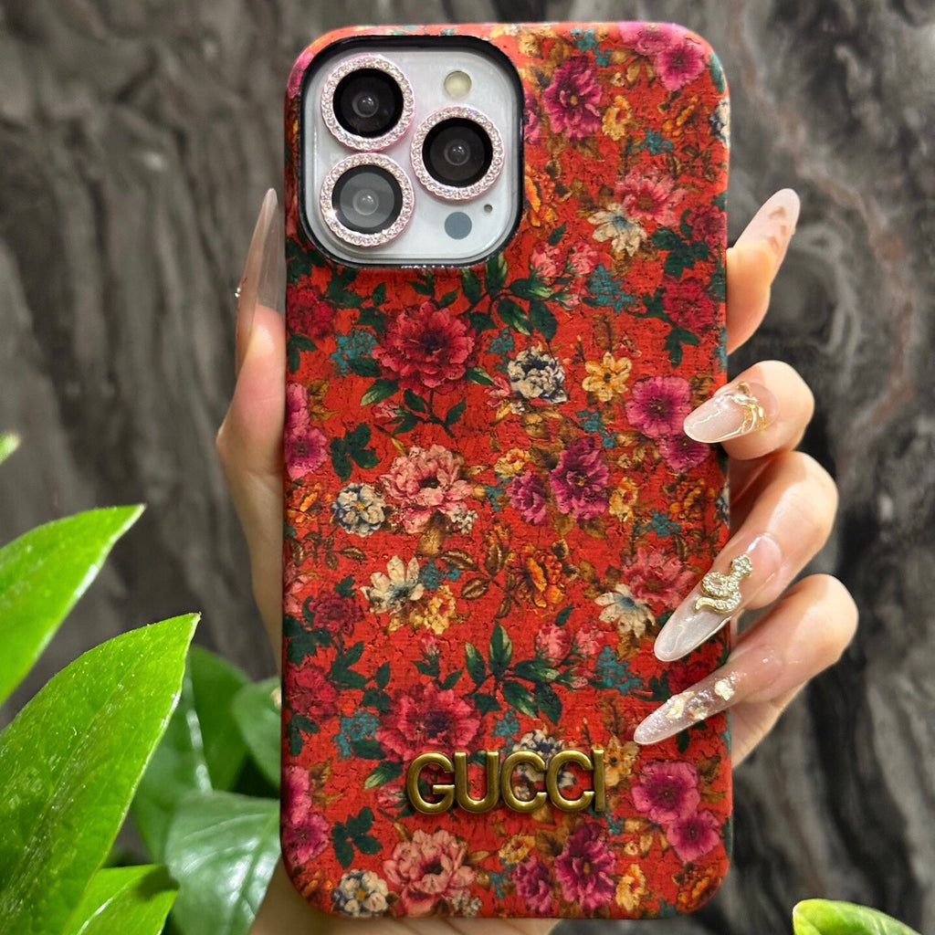 Red Flowers Phone Case For iPhone