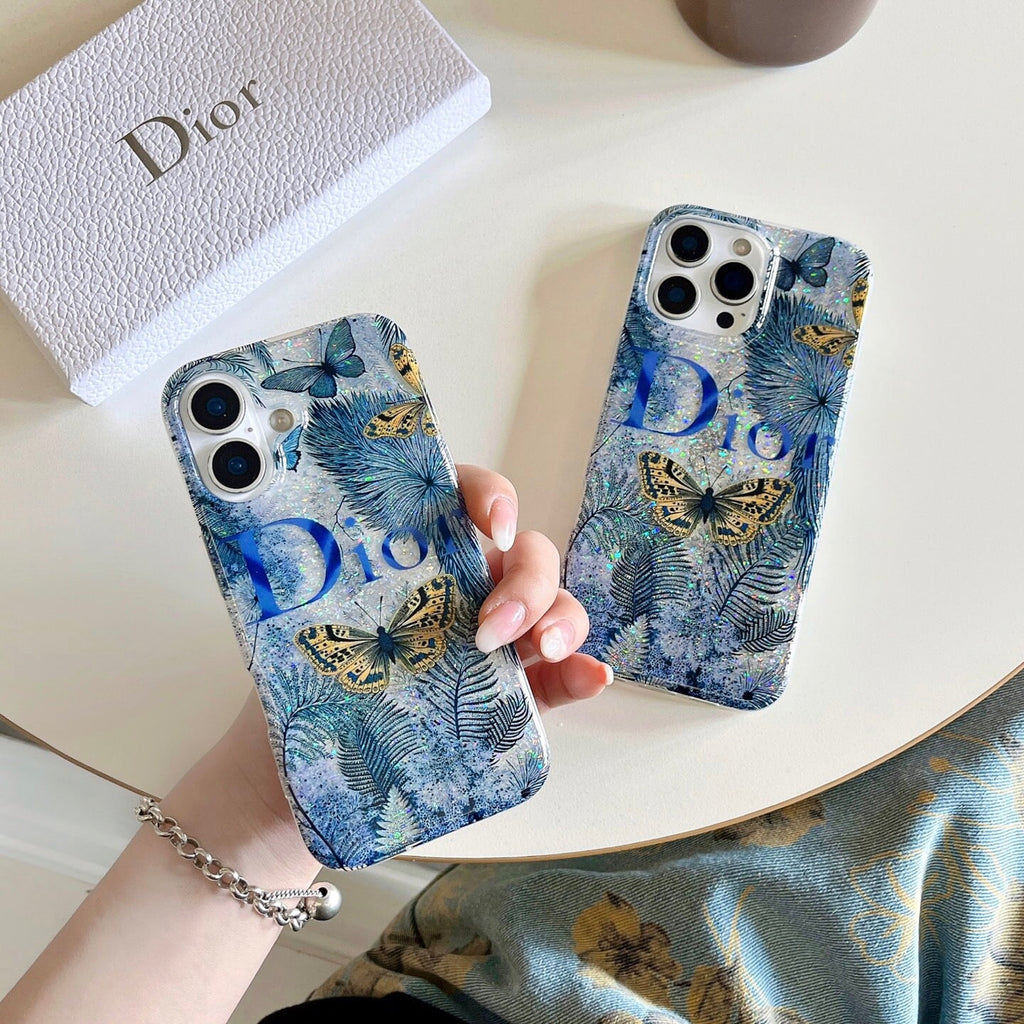 Blue Butterfly Phone Case For iPhone