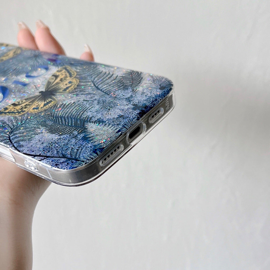 Blue Butterfly Phone Case For iPhone