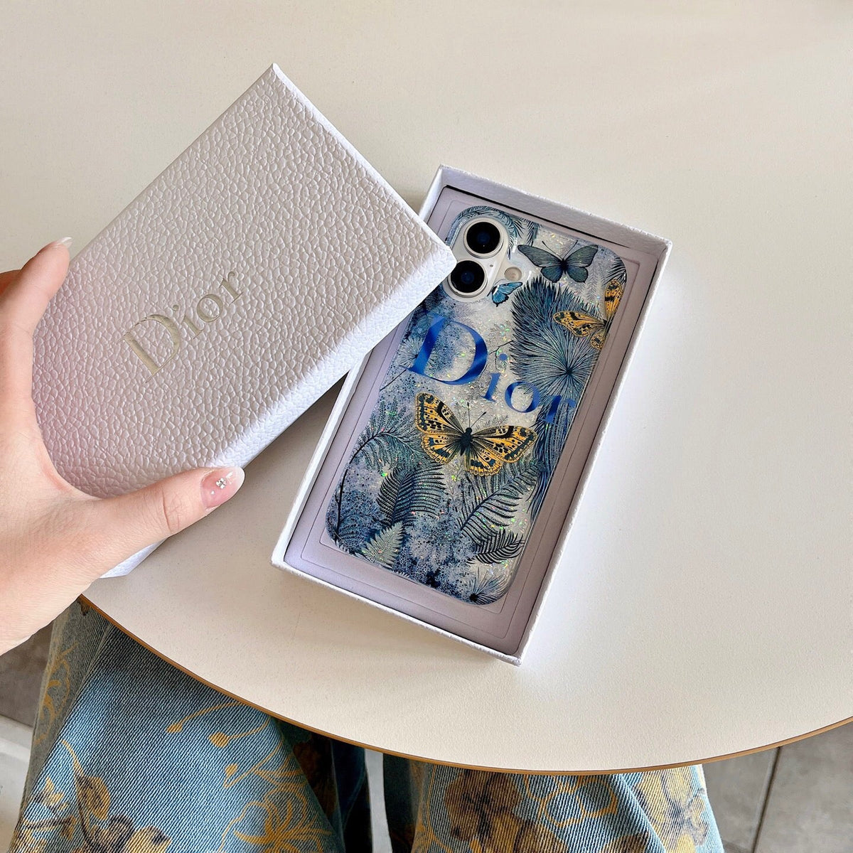 Blue Butterfly Phone Case For iPhone